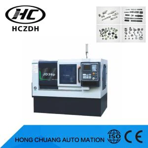 CNC drejebænk med skrå seng